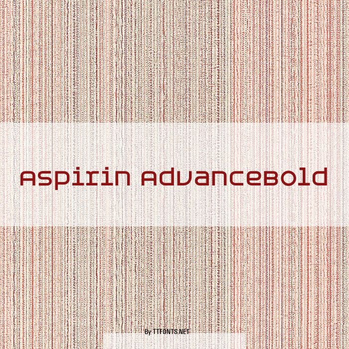 Aspirin AdvanceBold example